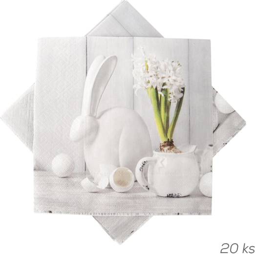 Papirservietter med forårsmotiv 33 × 33 cm, 20 stk.