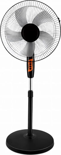 Floor-standing pedestal fan with 5 blades, quiet and powerful, with oscillation