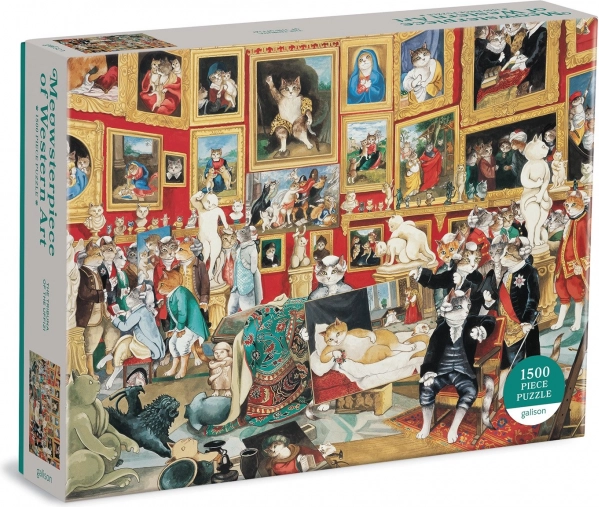 Puzzle da 1500 pezzi – Tribuna degli Uffizi con gatti di GALISON