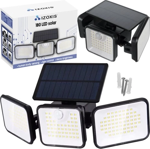 Solarna vanjska lampa 180 LED s senzorom pokreta i sumraka IZOXIS