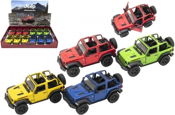 Metalen model Jeep Wrangler 2018 met open dak