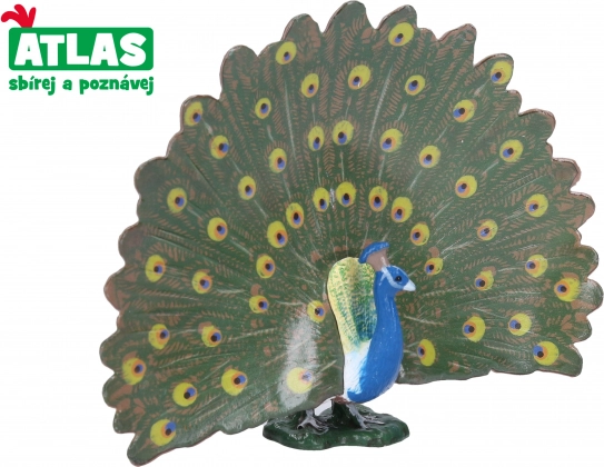 Figura di pavone fatto a mano 12 cm