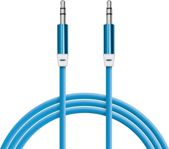 AUX audio cable with 3.5 mm jack connectors, 1 m