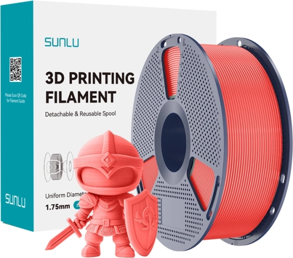 SUNLU PLA+ Filament 1.75 mm – Cherry Red