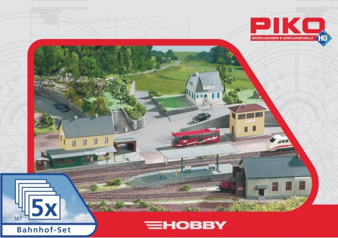 Piko Hobby Neustadt station building set, 5 parts