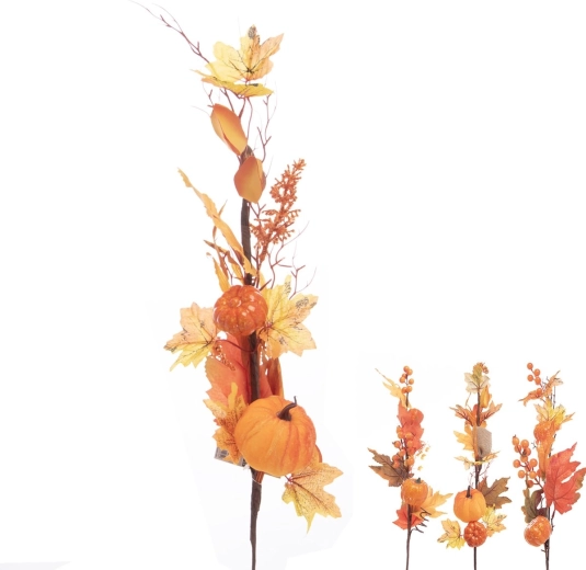 Ramo decorativo autunnale in plastica 70 cm (4 varianti)