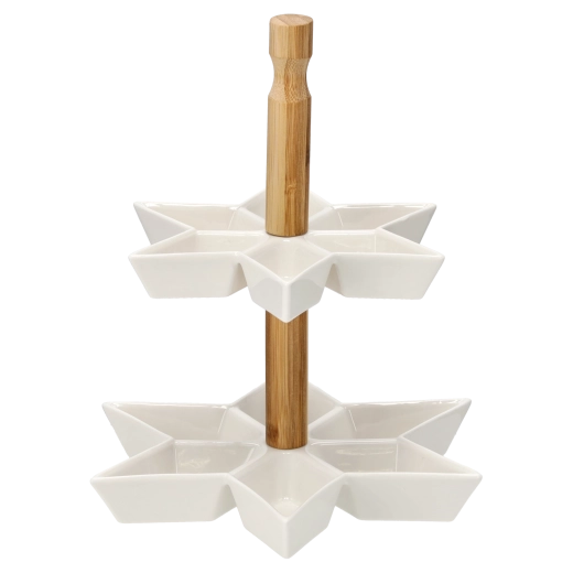 Comfortable carrying thanks to the bamboo handle