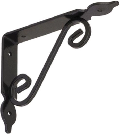 Console 140 × 110 mm, zwart gelakt, gegradeerd