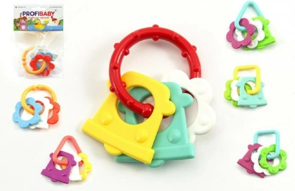 Colorful Plastic Teether for Babies