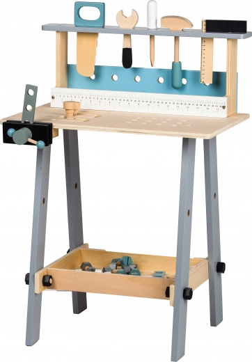 Banco da lavoro in legno con attrezzi 32 pezzi ECOTOYS