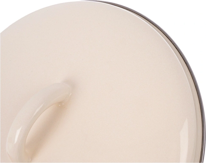 Acier émaillé résistant avec bord métallique