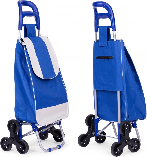 Shopping Cart on Wheels 25 Liters with 6 Wheels and Metal Frame ModernHome