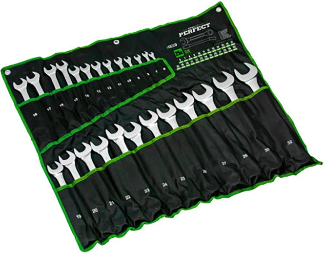 Jeu de clés mixtes Stalco polies 6–22 mm (8 pcs)
