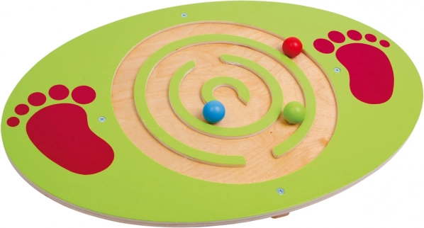 Wooden Balance Board with Maze
