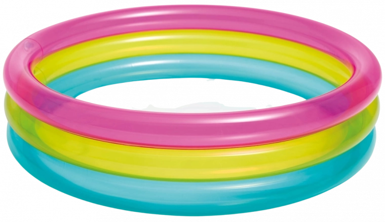 Piscina gonfiabile per bambini arcobaleno 86 × 25 cm INTEX