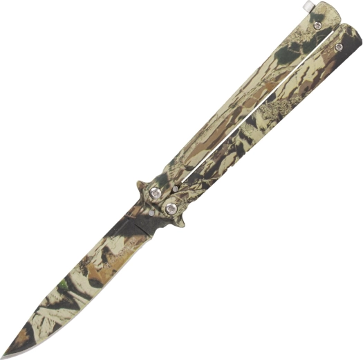 Magnum Balisong Camo coltello a farfalla 10,5 cm, mimetico, acciaio