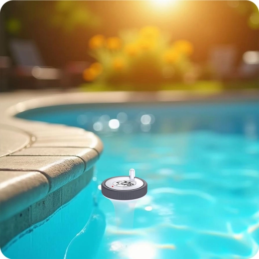 Misurazione wireless della temperatura dell’acqua in piscina