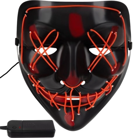 LED mask with lighting