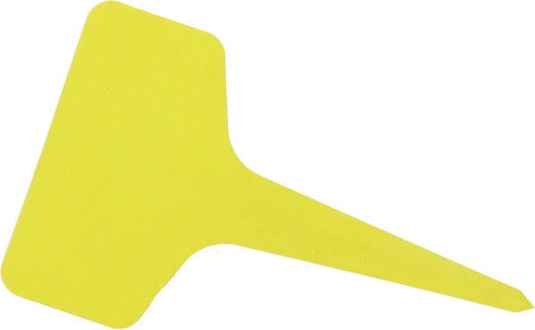 Tags and plates for marking plants - set of 10 pieces - yellow