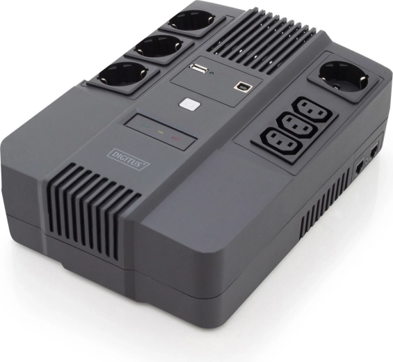 Gruppo di continuità UPS line-interactive 800 VA / 480 W DIGITUS con AVR e LED