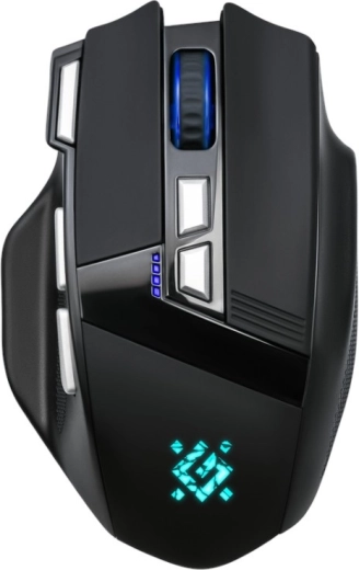 Mouse da gioco wireless DEFENDER Knight, 3200 DPI, 8 pulsanti, nero