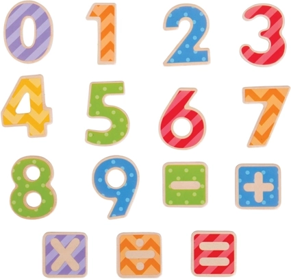 Magnetic Wooden Numbers Bigjigs Toys