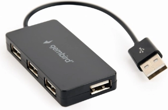 Čierný USB Hub 4 Porty