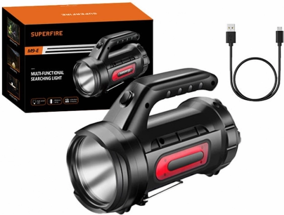 Flashlight Superfire M9-E 900 lm USB