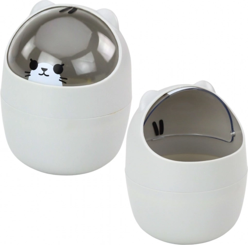 Mini table trash bin gray 1L