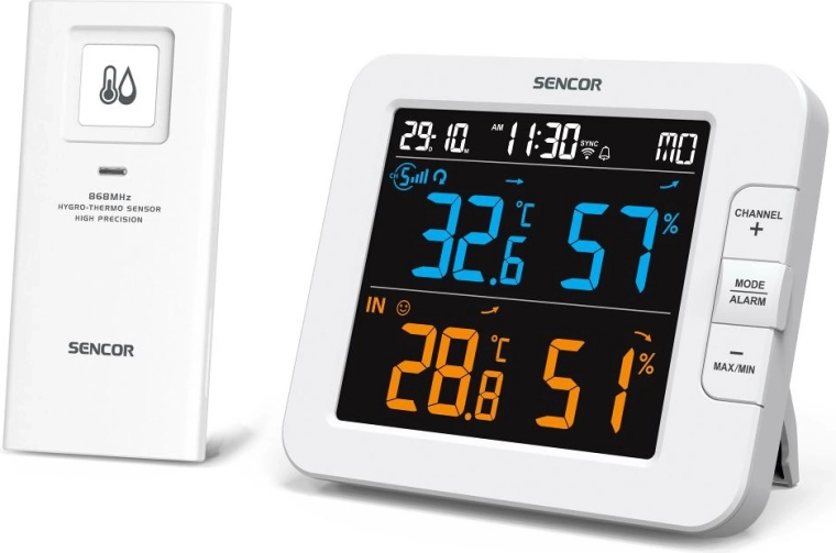 Sencor smart multi-channel weather station with Wi-Fi and wireless sensor