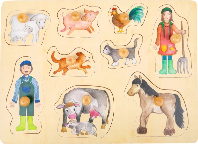 Puzzle in legno “Vita in fattoria” small foot