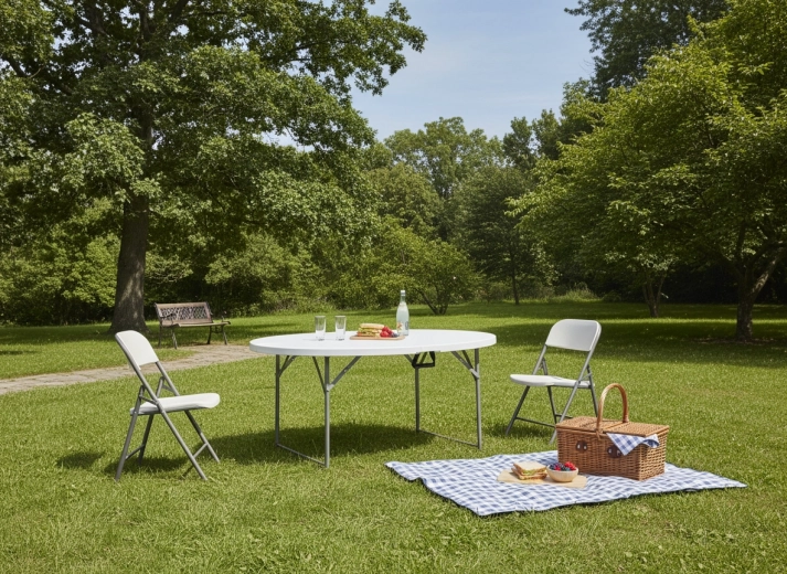 Plateau résistant en HDPE et cadre en acier