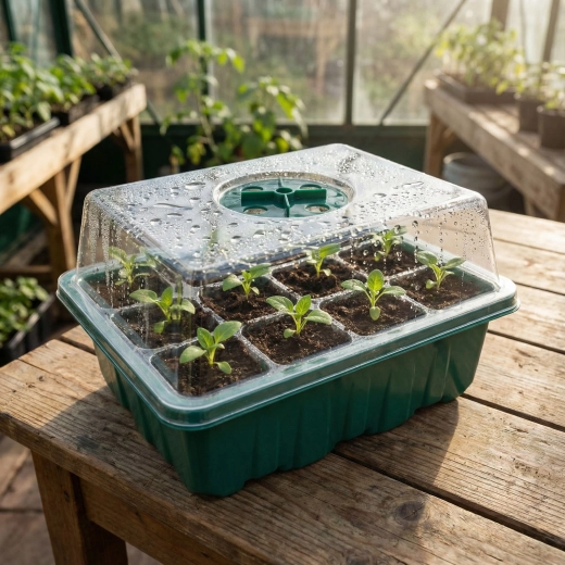 Sæt til dyrkning af kimplanter med låg