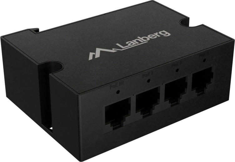 1× ingresso PoE e 3× uscita PoE per diramare l’installazione