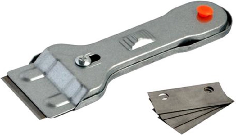Toro scraper for glass-ceramic cooktop with replacement blades