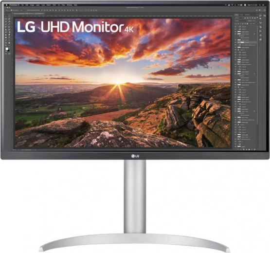 LG 27" UHD IPS monitor with USB‑C and DisplayHDR