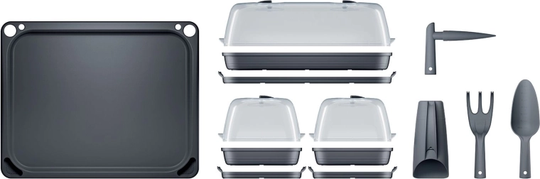 Trois mini-serres avec aération réglable