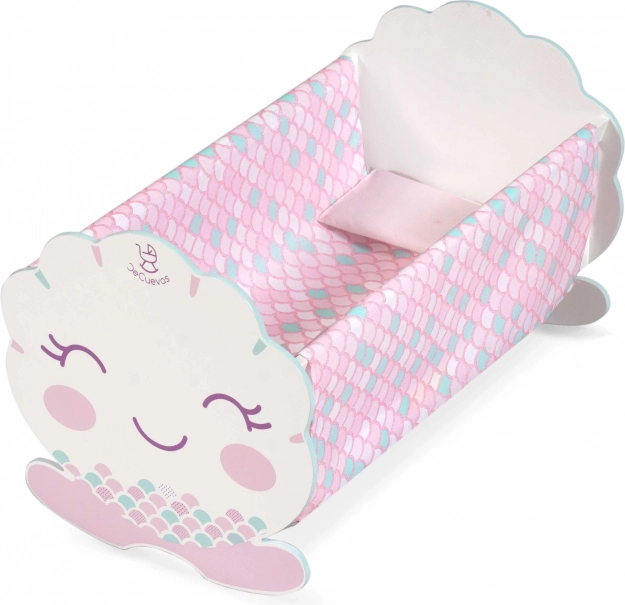 Wooden Doll Cradle with Accessories OCEAN FANTASY