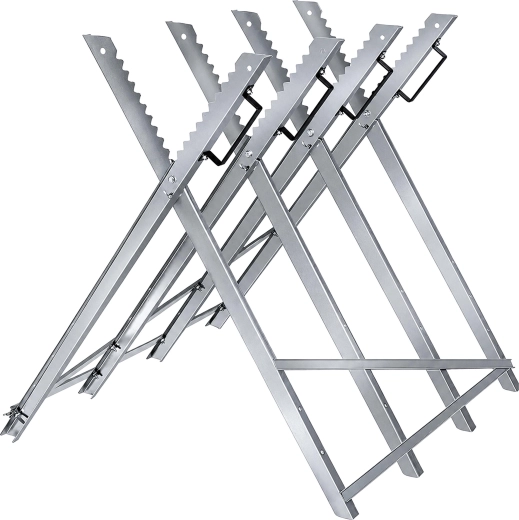 Foldable metal sawhorse for cutting wood 83 × 83 × 78 cm