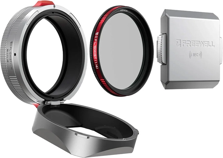 Freewell Lens Hood for FUJI X100 with Built-in CPL and Black Mist Filter (Silver)