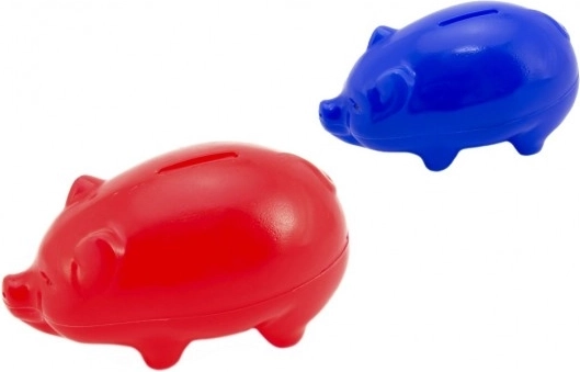 Piggy bank plastic 16 cm, 2 colors