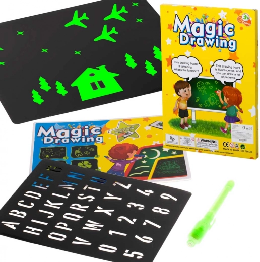 Magická kreslící tabule s UV perem pro děti