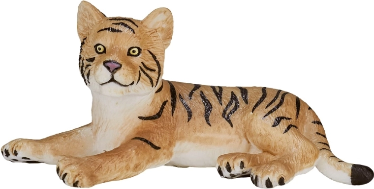 Figura realistica di cucciolo di tigre del Bengala