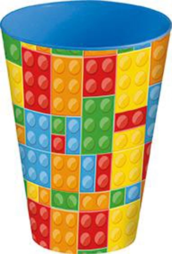 Plastic cup 430 ml with a dice motif