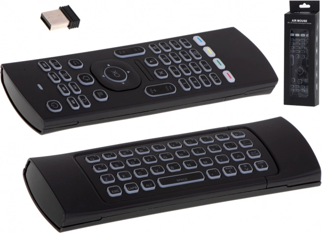 Vezeték nélküli MX3 Pro távirányító és billentyűzet Smart TV-hez és PC-hez