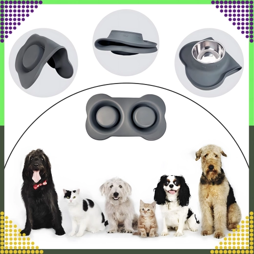 Stabilt og rent foderområde til hunde og katte