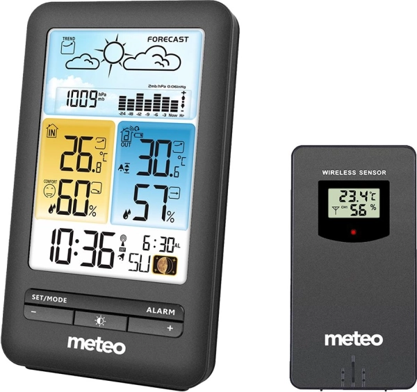 Home weather station Meteo with wireless sensor and DCF