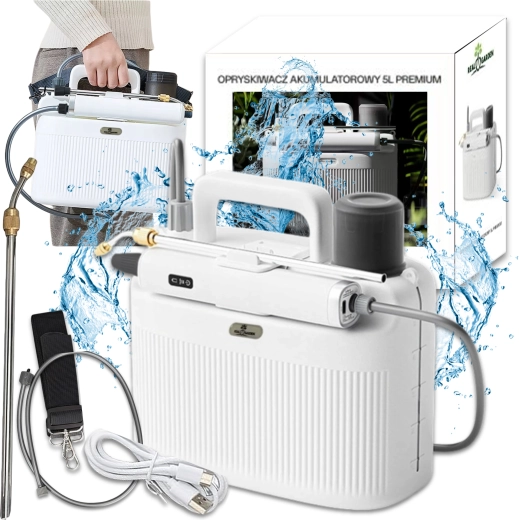 irroratore da giardino elettrico 5 l con batteria 2200 mAh