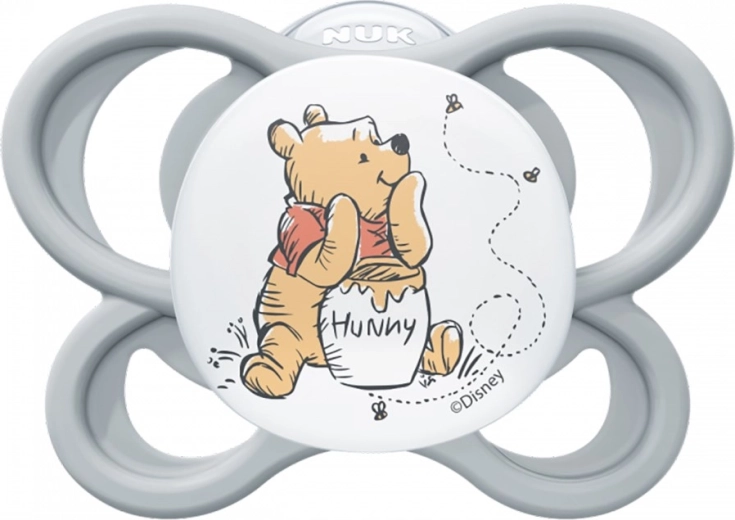 NUK Perfect Match Air Pacifier DISNEY Winnie the Pooh, silicone, 0–6 months, grey