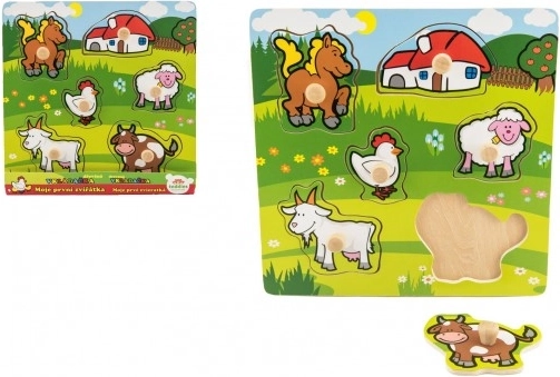 Wooden Farm Puzzle for Children